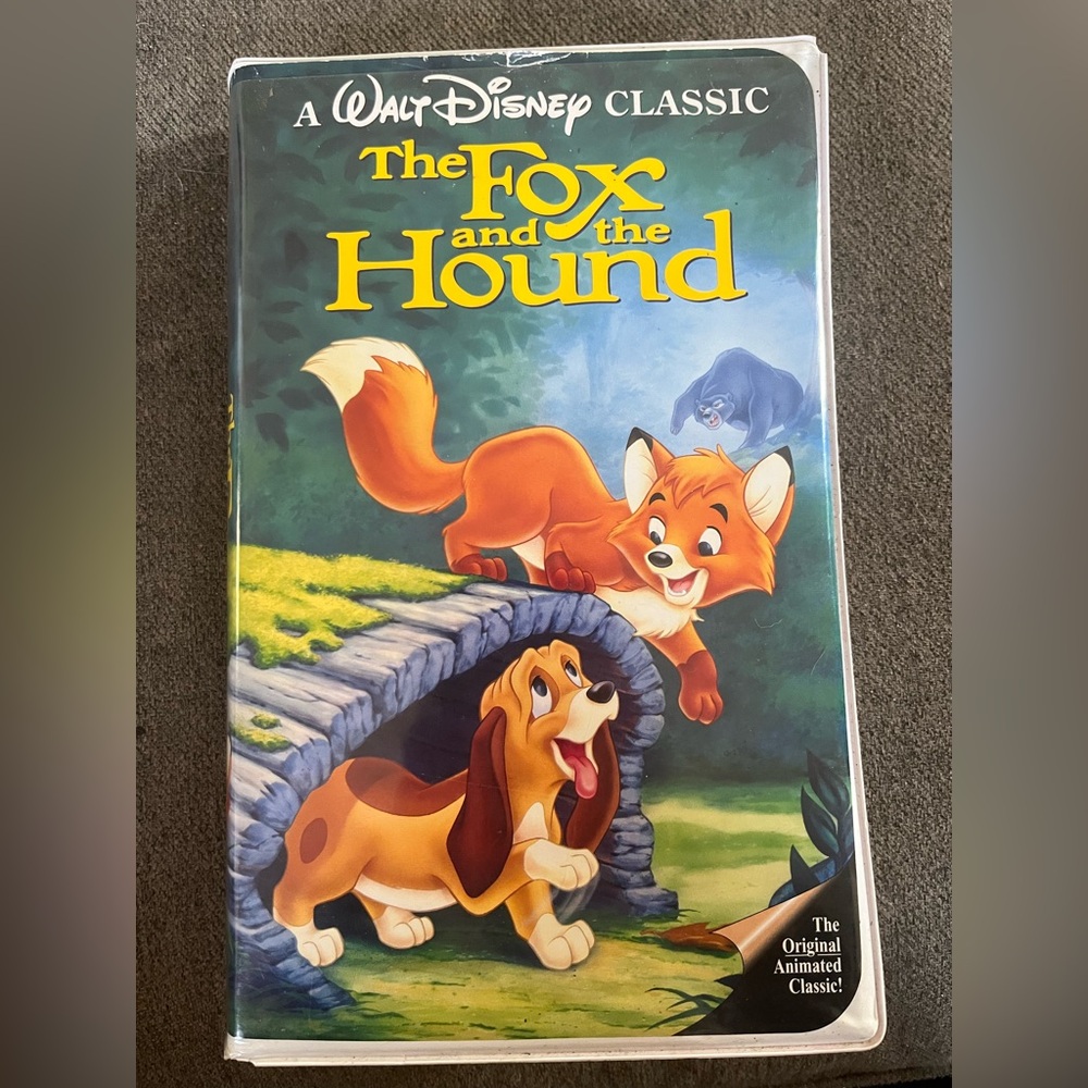 RARE “The Fox and the Hound” VHS Tape Walt Disney Classic Black Diamond Edition